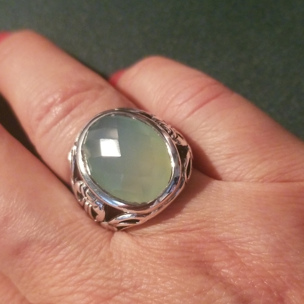 Mint Chalcedony Ring